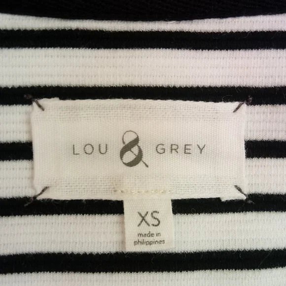 LOFT Lou & Grey Striped Ottoman Popover Knit Top, Oversized Fit - Picture 11 of 12